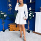 Kathryn Square Neck Mini Dress White