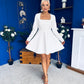 Kathryn Square Neck Mini Dress White
