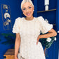 Pippa 3D Floral Occasion Dress Cream