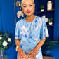 Molly Detailed Midi Dress Floral Blue