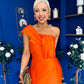 Sofia One Shoulder Occasion Dress Amber