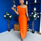 Sofia One Shoulder Occasion Dress Amber