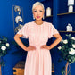 Aoibhinn Gathered Detail Midi Dress Pwr Pink