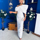 Eden One Shoulder Occasion Dress White