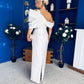 Eden One Shoulder Occasion Dress White