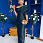 Eden One Shoulder Occasion Dress Black