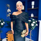 Eden One Shoulder Occasion Dress Black