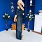 Eden One Shoulder Occasion Dress Black