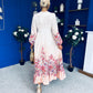 Jessy Detailed Occasion Dress Floral Peach