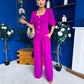 Daniella Detailed Top And Trouser Set Orchid