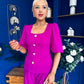 Daniella Detailed Top And Trouser Set Orchid