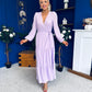Tamara Tiered Wrap Maxi Dress Lilac