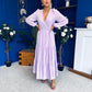 Tamara Tiered Wrap Maxi Dress Lilac