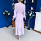 Tamara Tiered Wrap Maxi Dress Lilac