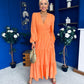 Tamara Tiered Wrap Maxi Dress Amber