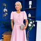 Eibhlin Detailed Occasion Midi Dress Pwr Pink