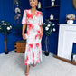 Rhoda Puff Sleeve Tiered Maxi Dress