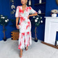 Rhoda Puff Sleeve Tiered Maxi Dress