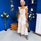 Orla Broderie Anglaise Floral Border Maxi Dress White