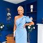 April Pearl Detail Occasion Midi Dress Pwr Blue
