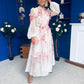 Darla Detailed Midi Shirt Dress Floral