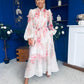 Darla Detailed Midi Shirt Dress Floral