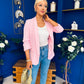 Laura Ruched Sleeve Blazer Pwr Pink