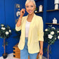 Laura Ruched Sleeve Blazer Yellow
