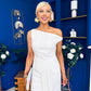 Nalani Pleated Drape Maxi Dress White