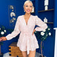 Brianna 3D Floral Playsuit Pwr Pink