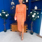 Rayan Detailed Knit Dress Pink & Amber