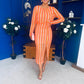 Rayan Detailed Knit Dress Pink & Amber