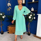 Ciara Pleat Detail Midi Dress Pastel