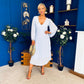 Ciara Pleat Detail Midi Dress Pwr Blue