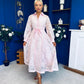 Ellis Detailed Midi Shirt Dress Pwr Pink