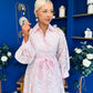 Ellis Detailed Midi Shirt Dress Pwr Pink