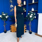 Andrea Detailed Midaxi Dress Black