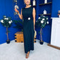 Andrea Detailed Midaxi Dress Black