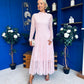 Jane Lace Detail Occasion Dress Pwr Pink
