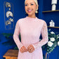 Jane Lace Detail Occasion Dress Pwr Pink