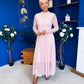 Jane Lace Detail Occasion Dress Pwr Pink