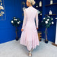 Jane Lace Detail Occasion Dress Pwr Pink