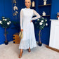 Jane Lace Detail Occasion Dress Pwr Blue