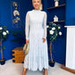Jane Lace Detail Occasion Dress Pwr Blue