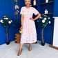 Lexi Crochet Midi Shirt Dress Pwr Pink