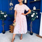 Lexi Crochet Midi Shirt Dress Pwr Pink