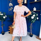 Lexi Crochet Midi Shirt Dress Pwr Pink