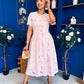 Lexi Crochet Midi Shirt Dress Pwr Pink