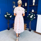 Lexi Crochet Midi Shirt Dress Pwr Pink