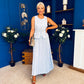 Bernice Detailed Waistcoat & Skirt Set Pwr Blue
